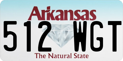 AR license plate 512WGT