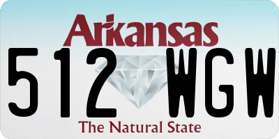 AR license plate 512WGW