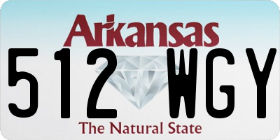 AR license plate 512WGY