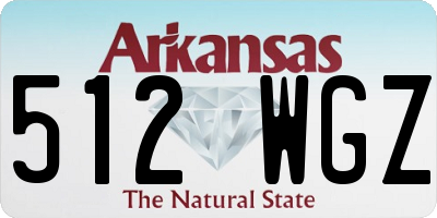 AR license plate 512WGZ