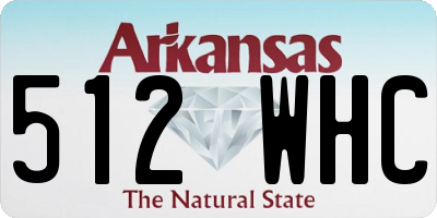 AR license plate 512WHC