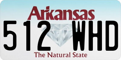 AR license plate 512WHD