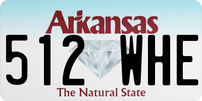 AR license plate 512WHE