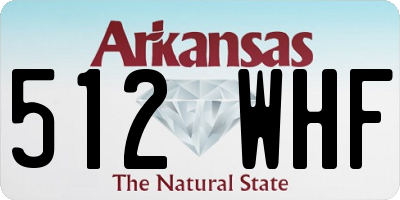 AR license plate 512WHF