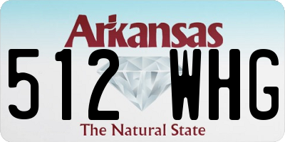 AR license plate 512WHG
