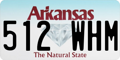 AR license plate 512WHM