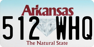 AR license plate 512WHQ