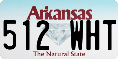 AR license plate 512WHT