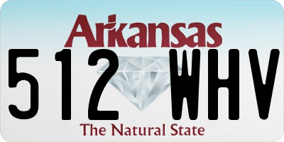 AR license plate 512WHV