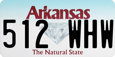 AR license plate 512WHW