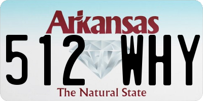 AR license plate 512WHY