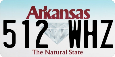 AR license plate 512WHZ