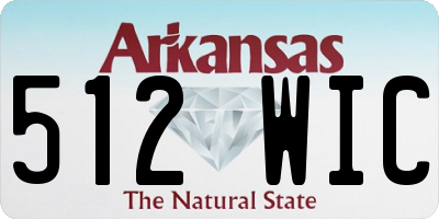 AR license plate 512WIC