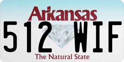 AR license plate 512WIF