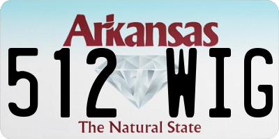 AR license plate 512WIG