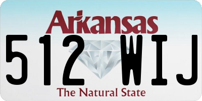 AR license plate 512WIJ
