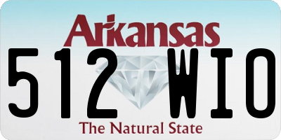 AR license plate 512WIO