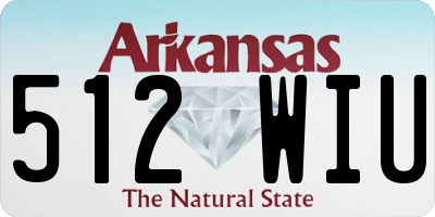 AR license plate 512WIU