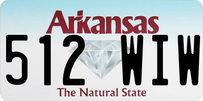 AR license plate 512WIW