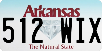 AR license plate 512WIX