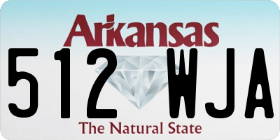 AR license plate 512WJA