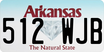AR license plate 512WJB