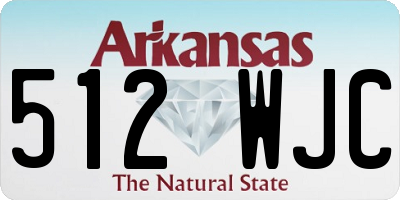 AR license plate 512WJC