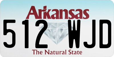 AR license plate 512WJD