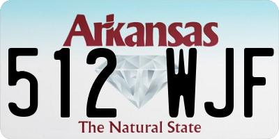AR license plate 512WJF