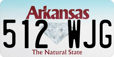 AR license plate 512WJG