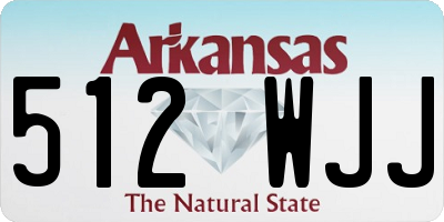 AR license plate 512WJJ