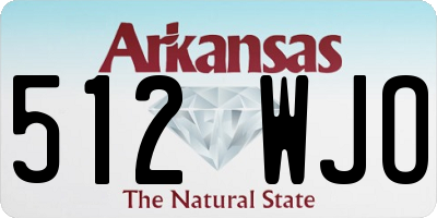 AR license plate 512WJO