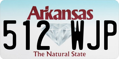 AR license plate 512WJP