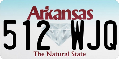 AR license plate 512WJQ