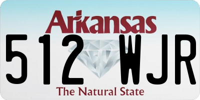 AR license plate 512WJR