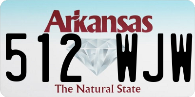 AR license plate 512WJW