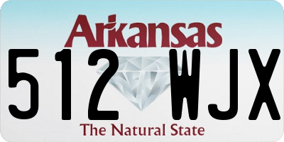 AR license plate 512WJX