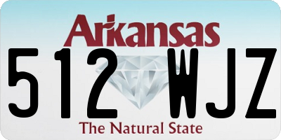 AR license plate 512WJZ