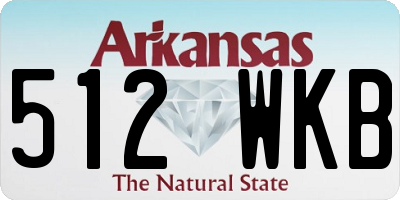 AR license plate 512WKB
