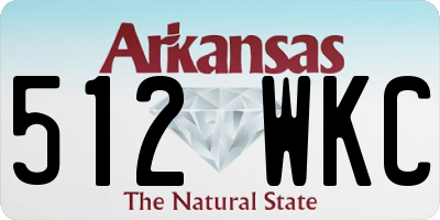 AR license plate 512WKC