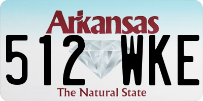 AR license plate 512WKE