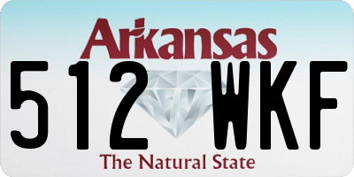 AR license plate 512WKF