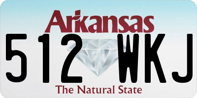 AR license plate 512WKJ