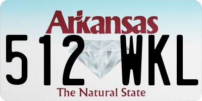 AR license plate 512WKL