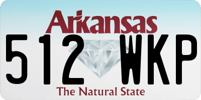 AR license plate 512WKP