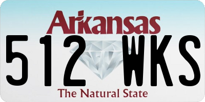 AR license plate 512WKS