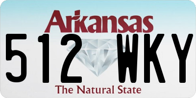 AR license plate 512WKY