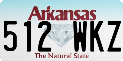 AR license plate 512WKZ