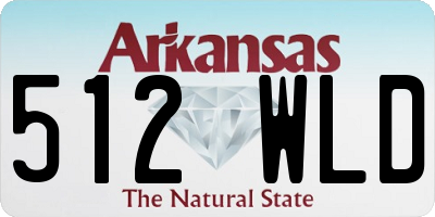 AR license plate 512WLD