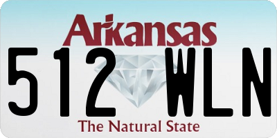 AR license plate 512WLN
